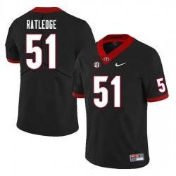 Men #51 Tate Ratledge Georgia Bulldogs College Football Jerseys Sale-Black Men #51 Tate Ratledge Georgia Bulldogs College Football Jerseys Sale-Black