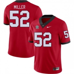 Men #52 Christen Miller Georgia Bulldogs College Football Jerseys Stitched-Red Men #52 Christen Miller Georgia Bulldogs College Football Jerseys Stitched-Red