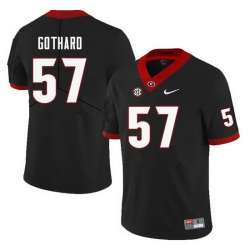 Men #57 Daniel Gothard Georgia Bulldogs College Football Jerseys-Black Men #57 Daniel Gothard Georgia Bulldogs College Football Jerseys-Black