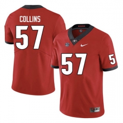 Men #57 Luke Collins Georgia Bulldogs College Football Jerseys Sale-Red Anniversary Men #57 Luke Collins Georgia Bulldogs College Football Jerseys Sale-Red Anniversary