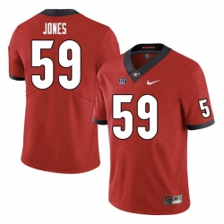 Men #59 Broderick Jones Georgia Bulldogs College Football Jerseys Sale-Red Men #59 Broderick Jones Georgia Bulldogs College Football Jerseys Sale-Red