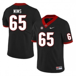 Men #65 Amarius Mims Georgia Bulldogs College Football Jerseys Sale-Black Men #65 Amarius Mims Georgia Bulldogs College Football Jerseys Sale-Black