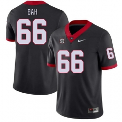 Men #66 Aliou Bah Georgia Bulldogs College Football Jerseys Stitched-Black Men #66 Aliou Bah Georgia Bulldogs College Football Jerseys Stitched-Black