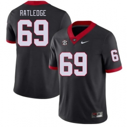 Men #69 Tate Ratledge Georgia Bulldogs College Football Jerseys Stitched-Black Men #69 Tate Ratledge Georgia Bulldogs College Football Jerseys Stitched-Black