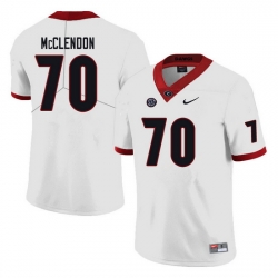 Men #70 Warren McClendon Georgia Bulldogs College Football Jerseys Sale-white Men #70 Warren McClendon Georgia Bulldogs College Football Jerseys Sale-white