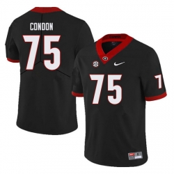 Men #75 Owen Condon Georgia Bulldogs College Football Jerseys Sale-Black Men #75 Owen Condon Georgia Bulldogs College Football Jerseys Sale-Black