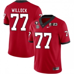 Men #77 Devin Willock Georgia Bulldogs 2022-23 CTP National Championship Football Jerseys Men #77 Devin Willock Georgia Bulldogs 2022-23 CTP National Championship Football Jerseys