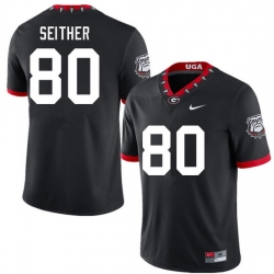 Men #80 Brett Seither Georgia Bulldogs 100th Anniversary College Football Jerseys Sale-100th Black Men #80 Brett Seither Georgia Bulldogs 100th Anniversary College Football Jerseys Sale-100th Black