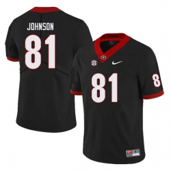 Men #81 Jaylen Johnson Georgia Bulldogs College Football Jerseys Sale-Black Men #81 Jaylen Johnson Georgia Bulldogs College Football Jerseys Sale-Black