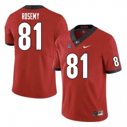 Men #81 Marcus Rosemy Georgia Bulldogs College Football Jerseys Sale-Red Men #81 Marcus Rosemy Georgia Bulldogs College Football Jerseys Sale-Red