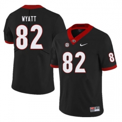 Men #82 Kolby Wyatt Georgia Bulldogs College Football Jerseys Sale-Black Men #82 Kolby Wyatt Georgia Bulldogs College Football Jerseys Sale-Black