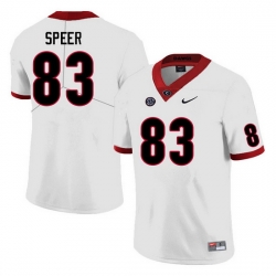 Men #83 Cole Speer Georgia Bulldogs College Football Jerseys Sale-White Men #83 Cole Speer Georgia Bulldogs College Football Jerseys Sale-White