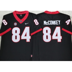 Men #84 Ladd McConkey Georgia Bulldogs College Football Jerseys Sale-Black Men #84 Ladd McConkey Georgia Bulldogs College Football Jerseys Sale-Black
