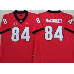 Men #84 Ladd McConkey Georgia Bulldogs College Football Jerseys Sale-Red Men #84 Ladd McConkey Georgia Bulldogs College Football Jerseys Sale-Red