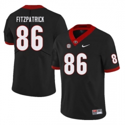 Men #86 John FitzPatrick Georgia Bulldogs College Football Jerseys Sale-Black Men #86 John FitzPatrick Georgia Bulldogs College Football Jerseys Sale-Black