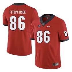 Men #86 John FitzPatrick Georgia Bulldogs College Football Jerseys red Men #86 John FitzPatrick Georgia Bulldogs College Football Jerseys red