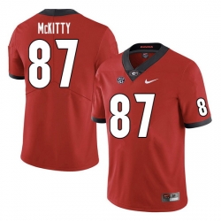 Men #87 Tre McKitty Georgia Bulldogs College Football Jerseys Sale-Red Men #87 Tre McKitty Georgia Bulldogs College Football Jerseys Sale-Red