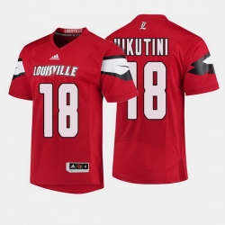 Louisville Cardinals Cole Hikutini College Football Red Jersey