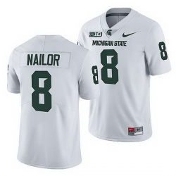 Michigan State Spartans Jalen Nailor White College Football Men Jersey