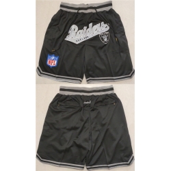 Men Las Vegas Raiders Black Shorts