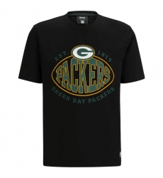 Men Green Bay Packers Black BOSS X Trap T Shirt