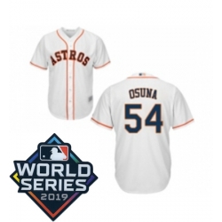 Mens Houston Astros 54 Roberto Osuna Replica White Home Cool Base Baseball jersey