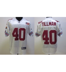 Arizona Cardinals 40 Tillman whate Throwback Jerseys