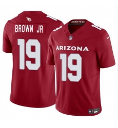 Men Arizona Cardinals 19 Anthony Brown JR Red 2024 F U S E  Vapor Untouchable Limited Stitched