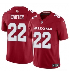 Men Arizona Cardinals 22 Michael Carter Red 2024 F U S E  Vapor Untouchable Limited Stitched Football Jersey