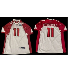 Men Larry Fitzgerald Arizona Cardinals #11 Reebok Jersey Super Bowl 50 Red White