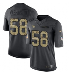 Nike Cardinals #58 Daryl Washington Black Mens Stitched NFL Limited 2016 Salute to Service Jersey