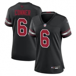 Women Arizona Cardinals James Conner #6 Black 2024 F U S E Vapor Untouchable Limited Stitched