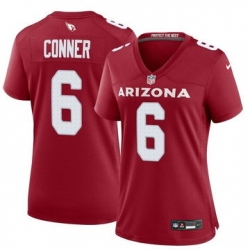 Women Arizona Cardinals James Conner #6 Red 2024 F U S E Vapor Untouchable Limited Stitched