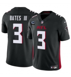 Men Atlanta Falcons 3 Jessie Bates III Black 2024 F U S E With 3 Star C Patch Vapor Untouchable Limited Stitched Football Jersey