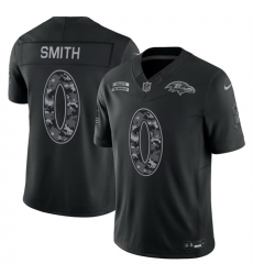 Men Baltimore Ravens  0 Roquan Smith Black F U S E  2026 Salute to Service Limited Stitched Football Jersey