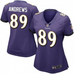 Women Baltimore Ravens Mark Andrews #89 Purple 2023 F U S E Vapor Jersey