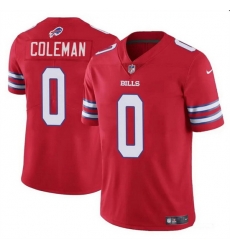 Men Buffalo Bills 0 Keon Coleman Red 2024 Draft Vapor Untouchable Limited Stitched Football Jersey