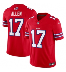 Men Buffalo Bills 17 Josh Allen Red 2023 F U S E  Vapor Untouchable Limited Stitched Jersey