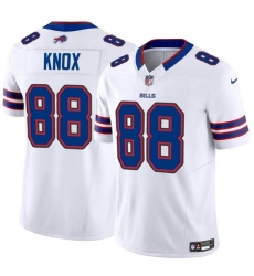 Men Buffalo Bills 88 Dawson Knox White 2024 F U S E Vapor Untouchable Limited Stitched Football Jersey