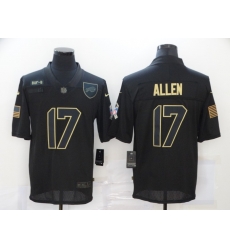 Nike Buffalo Bills 17 Josh Allen Black 2020 Salute To Service Limited Jersey