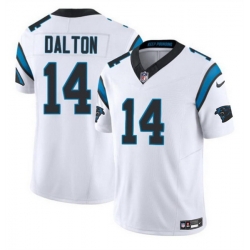 Men Carolina Panthers 14 Andy Dalton White 2024 F U S E  Vapor Limited Stitched Football Jersey