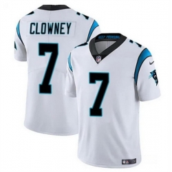 Men Carolina Panthers 7 Jadeveon Clowney White Vapor Limited Stitched Football Jersey