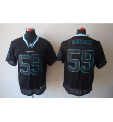 Nike Carolina Panthers 59 Kuechly Lights Out Black Elite NFL Jersey