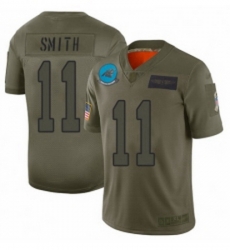 Womens Carolina Panthers 11 Torrey Smith Limited Camo 2019 Salute to Service Football Jersey