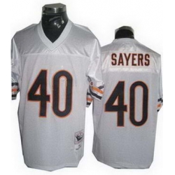 Chicago Bears 40 Gale Sayers Throwback White Jersey Small Number Chicago Bears 40 Gale Sayers Throwback White Jersey Small Number