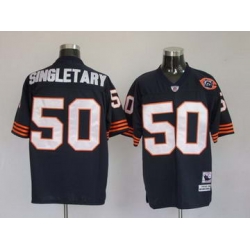 Chicago Bears 50 SINGLETARY blue throwback Jerseys Chicago Bears 50 SINGLETARY blue throwback Jerseys