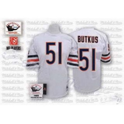 Chicago Bears 51 BUTKUS white mitchell and ness Jerseys Chicago Bears 51 BUTKUS white mitchell and ness Jerseys