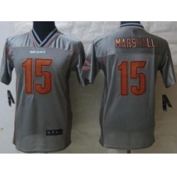 Kids Nike Chicago Bears 15 Brandon Marshall Grey Vapor Elite Jerseys Kids Nike Chicago Bears 15 Brandon Marshall Grey Vapor Elite Jerseys