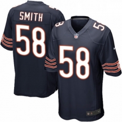 Mens Nike Chicago Bears 58 Roquan Smith Game Navy Blue Team Color NFL Jersey Mens Nike Chicago Bears 58 Roquan Smith Game Navy Blue Team Color NFL Jersey