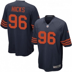 Mens Nike Chicago Bears 96 Akiem Hicks Game Navy Blue Alternate NFL Jersey Mens Nike Chicago Bears 96 Akiem Hicks Game Navy Blue Alternate NFL Jersey